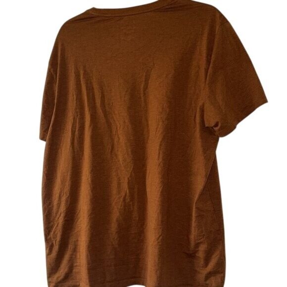 Apt.9 XL Rust Orange Short-Sleeve T-Shirt Premier Flex Cotton Blend Mens Casual - Picture 4 of 6